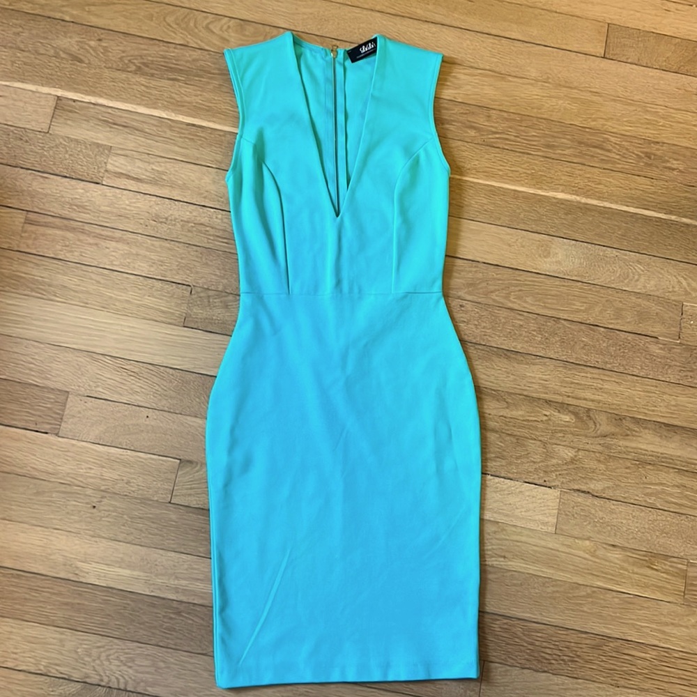 NWOT Lulu’s Deep-V stretchy form fitting dress XS
